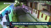 Terekam CCTV! Pencuri Gasak 2 Motor Milik Pemudik