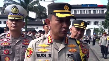 Demo Hari Buruh, Polrestabes Bandung Terjunkan Ratusan Anggota