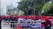 May Day, Ribuan Buruh Berunjuk Rasa di Kawasan Patung Kuda