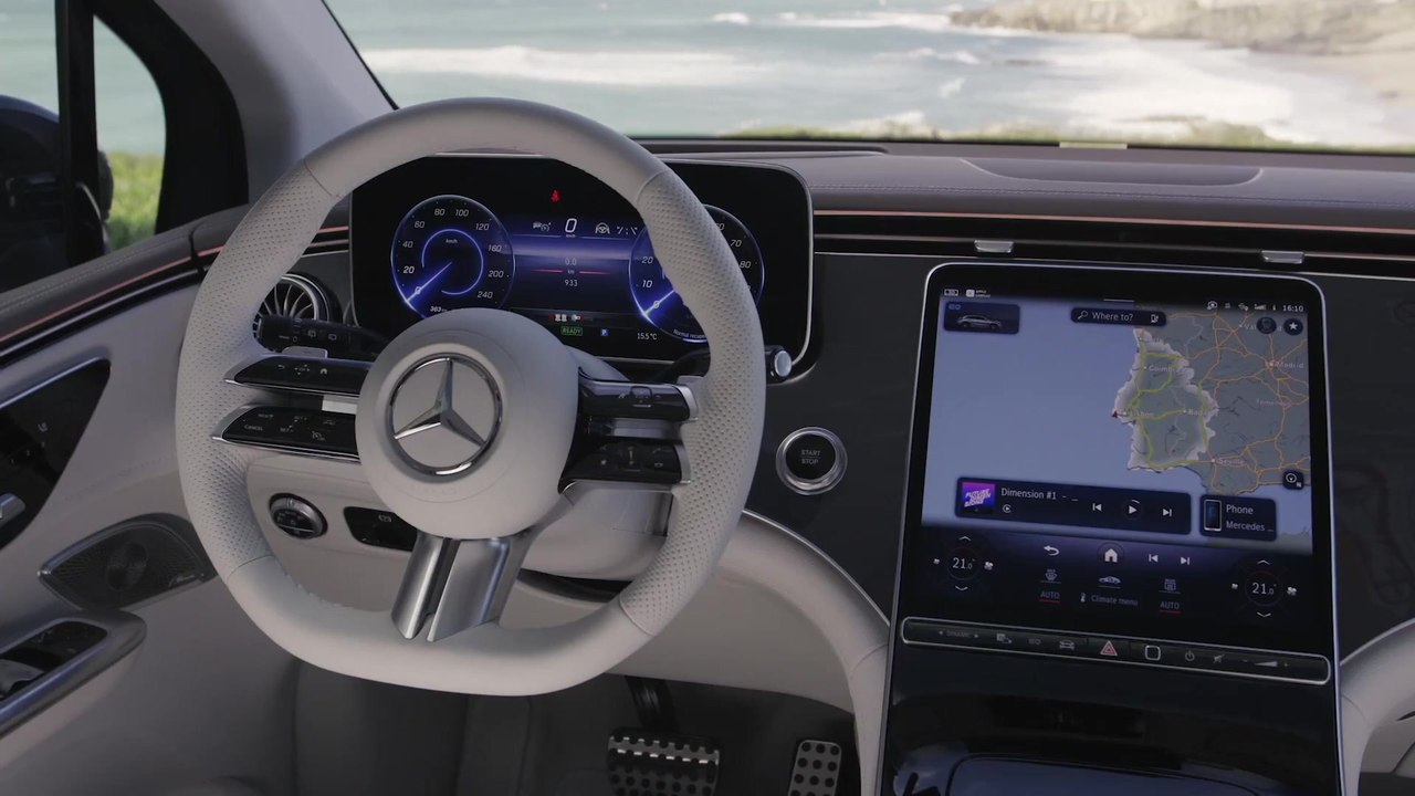 Der neue Mercedes-Benz EQE SUV - MBUX (Mercedes-Benz User Experience) und MBUX Hyperscreen