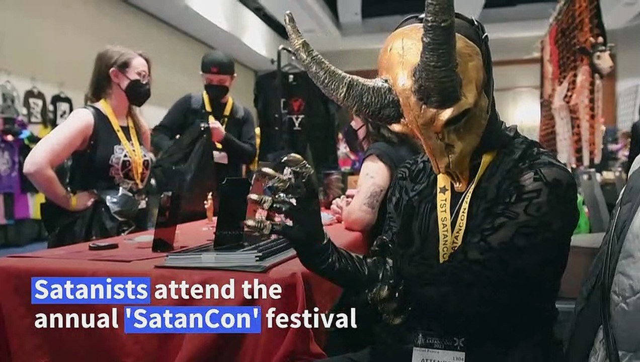 Attendees gather for three-day 'SatanCon' convention in Boston