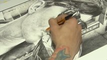 Un artista gallego triunfa con sus espectaculares dibujos elaborados a boli Bic