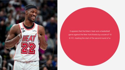 Butler, Heat Start 2nd Round With 108-101 Win Over Knicks