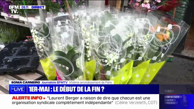 J'en ai acheté seulement 60 pots au lieu de 400-500 pots d'habitude : ce fleuriste a prévu moins de stock de muguet cette année notamment à cause de l'inflation