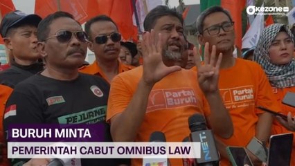 Gelar Aksi May Day di Jakarta, Buruh Tuntut Cabut Omnibus Law