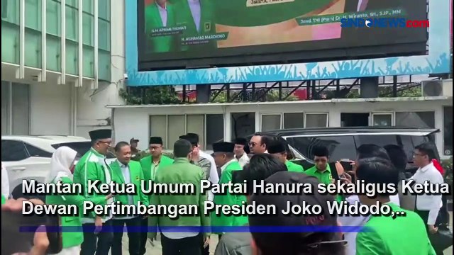 Datangi Kantor PPP, Wiranto Dikalungkan Sorban Hijau oleh Mardiono