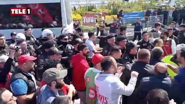 Maltepe'de 1 Mayıs polis müdahalesiyle başladı