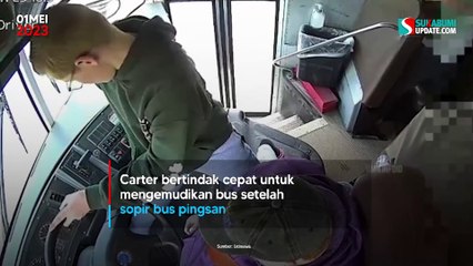 Bak di Film, Aksi Heroik Bocah 13 Tahun Selamatkan Penumpang Setelah Sopir Bus Pingsan