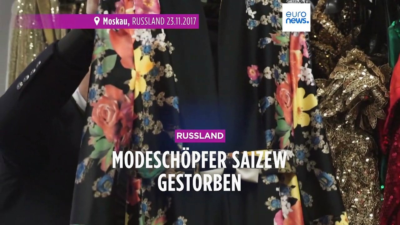 „Roter Dior': Russischer Modeschöpfer Wjatscheslaw Saizew († 85) gestorben