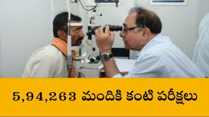 రంగారెడ్డి: జిల్లాలో 5 లక్షల 94 వేల మందికి కంటి పరీక్షలు