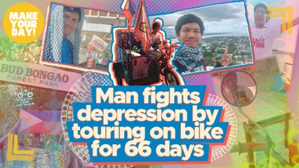 Man fights depression by touring on bike for 66 days | Make Your Day