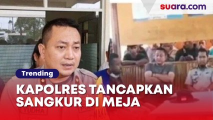 Viral Kapolres Tancapkan Sangkur Di Meja Saat Bertemu Warga, Kapolda NTT Turunkan Tim Investigasi