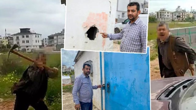 Kiracıyla anlaşamayınca kazmayla duvarı parçalayıp, kapıya asma kilit taktı!