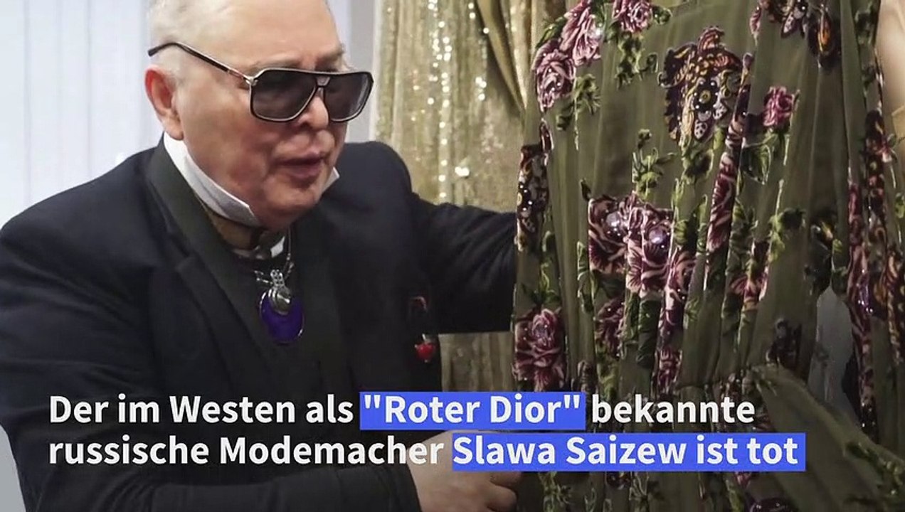 'Roter Dior': Russischer Modeschöpfer Slawa Saizew ist tot