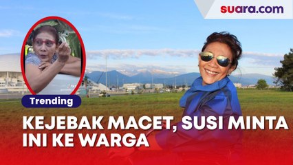Kejebak Macet, Susi Pudjiastuti Santai Minta Rokok ke Warga: Aku Punya Korek Tapi Gak Punya Rokok