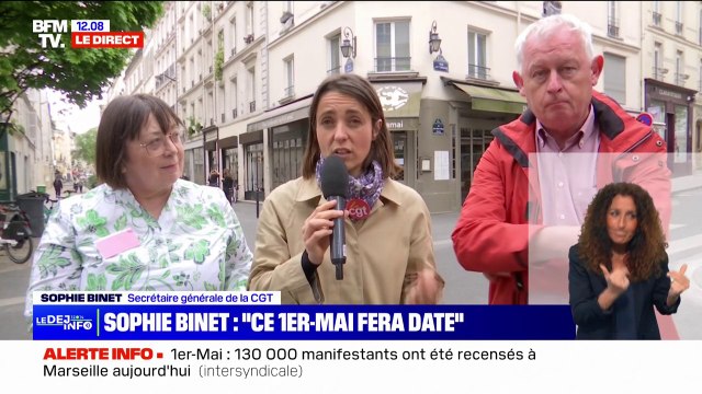 Sophie Binet: Ce 1er-Mai sera l'un des plus importants de l'histoire sociale de notre pays