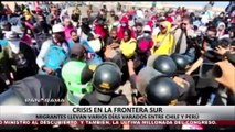 Crisis en la frontera sur: migrantes llevan varios días varados entre Perú y Chile