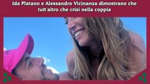 Ida Platano e Alessandro Vicinanza dimostrano tutt'altro che crisi nella coppia
