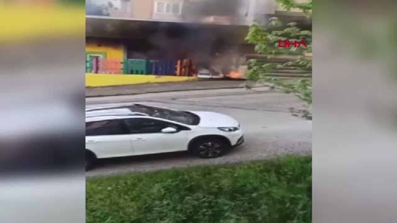 BURSA'DA ANAOKULUNDA YANGIN