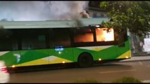 Arde en Vigo un autobús del transporte público sin causar heridos