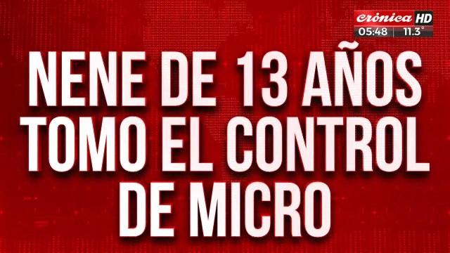 ¡Nene tomó el control de un micro y salvó a todos sus compañeros!