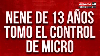 ¡Nene tomó el control de un micro y salvó a todos sus compañeros!
