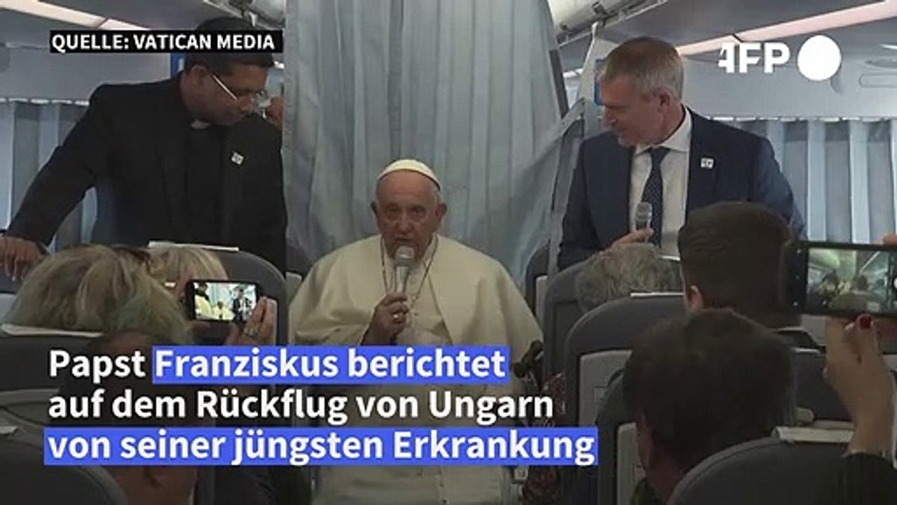 Papst Franziskus berichtet von "akuter" Lungenentzündung