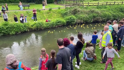 Real ducks almost sabotage Great Farnham Duck Race 2023 final!