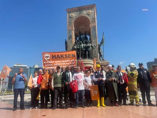 HAK-SEN, Taksim Meydanı'nda memurlar için gıyabi cenaze namazı kıldı