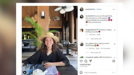Virat Kohli wishes his 'everything' Anushka Sharma on birthday