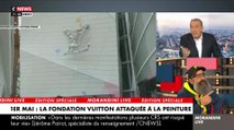 Vif accrochage ce matin entre le gilet jaune Jérôme Rodrigues et Jean-Marc Morandini sur Cnews à propos de l'attaque de la Fondation Vuitton : 