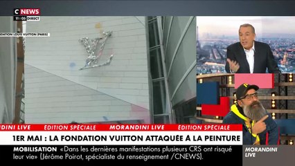 Télécharger la video: Vif accrochage ce matin entre le gilet jaune Jérôme Rodrigues et Jean-Marc Morandini sur Cnews à propos de l'attaque de la Fondation Vuitton : 