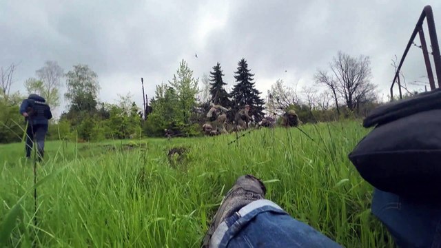 Окопы под Бахмутом... и под обстрелом