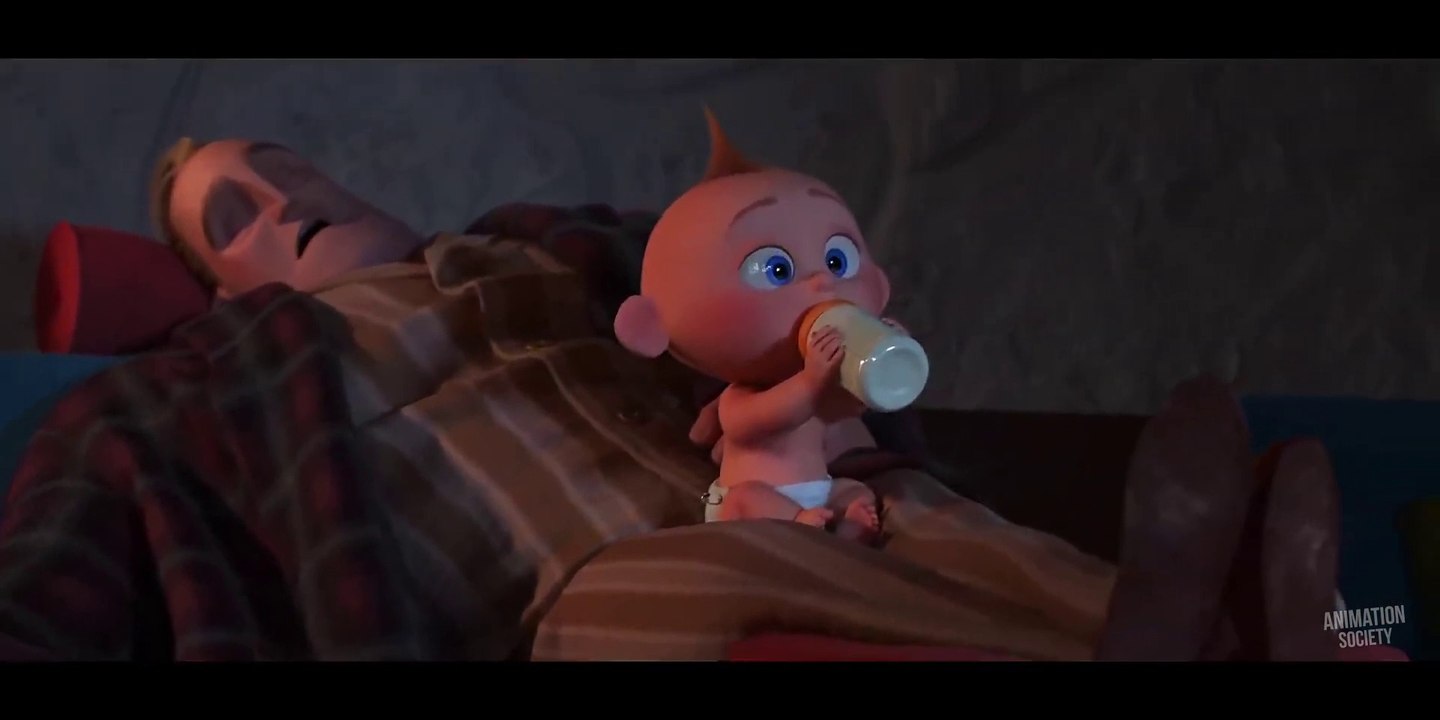 Incredibles 2: Jack-Jack Battles a Raccoon Scene (2018)