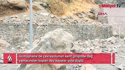 Gümüşhane'de heyelan!