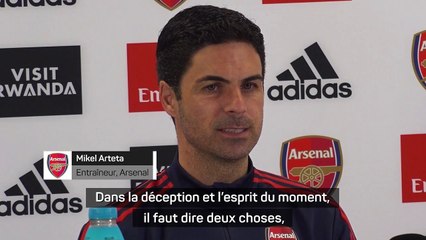 34e j. - Arteta : "Nous sommes toujours contrariés et nous voulons plus"