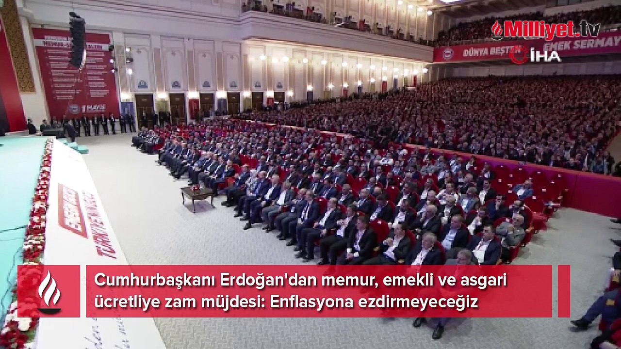 Cumhurbaşkanı Erdoğan'dan memur, emekli ve asgari ücretliye zam müjdesi