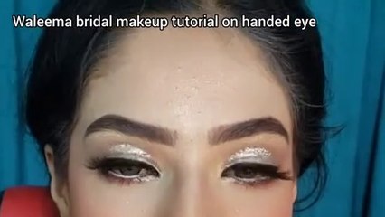 Glittery Eye Makeupfor all girls #makeup #ghazalbeautysalon #bridalmakeup