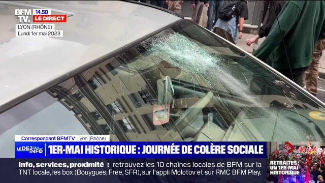 1er-Mai: des débordements en marge de la manifestation à Lyon