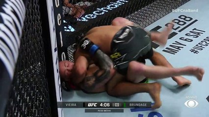 Brasileiro Rodolfo Vieira finaliza Cody Brundage no UFC Vegas 72 | #UFCnaBand 01/05/2023 09:57:31
