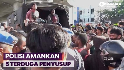 Aksi Saling Pukul Warnai Peringatan Hari Buruh di Makassar,  5 Terduga Penyusup Diamankan