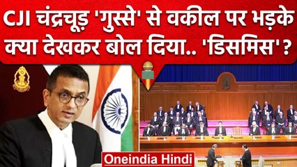 CJI DY Chandrachud ने वकील पर भड़कते हुए Dismiss क्यों कहा ? | Supreme Court | वनइंडिया हिंदी