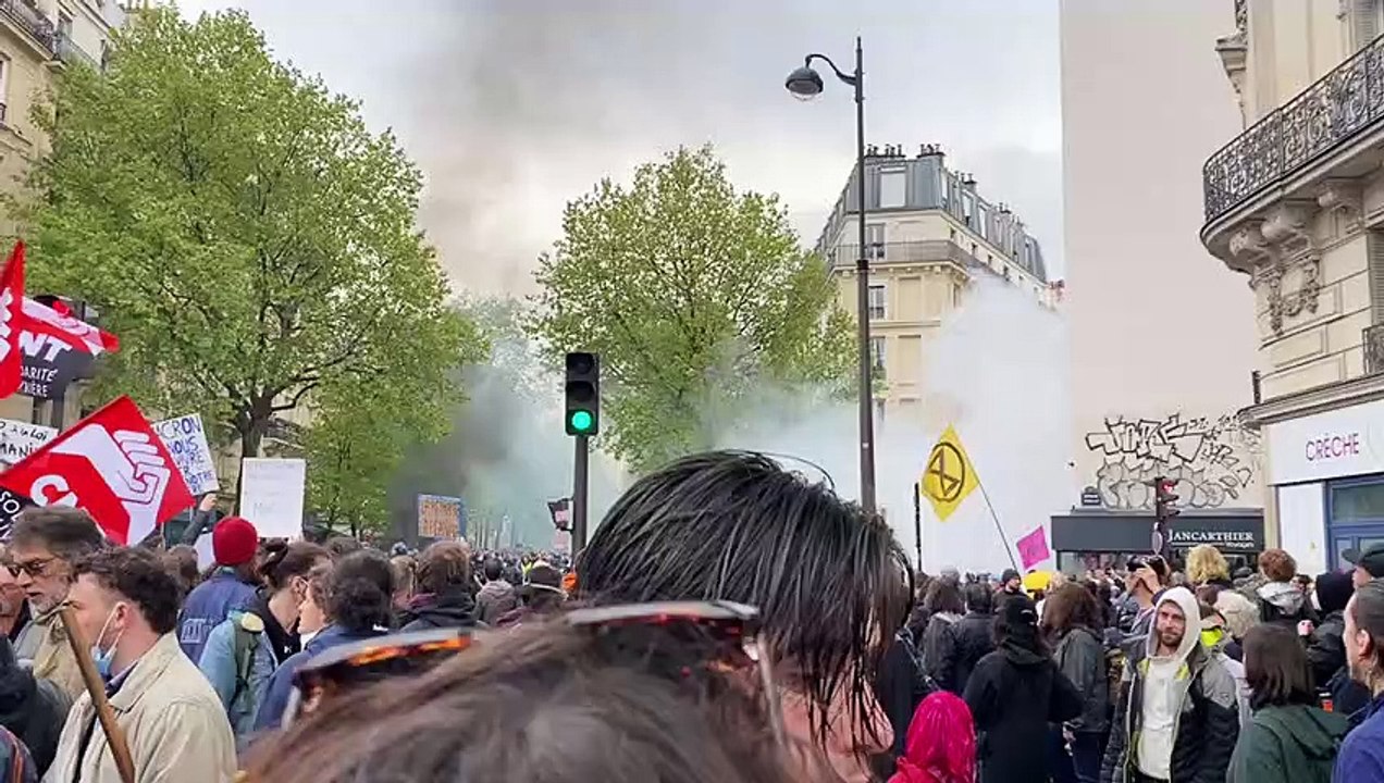La situation se tend lors de la manifestation à Paris le 1er mai 2023