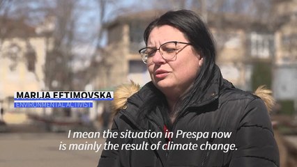 Once pristine North Macedonia lake threatened by climate change