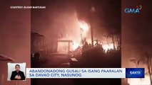 Abandonadong gusali sa isang paaralan sa Davao City, nasunog | Saksi