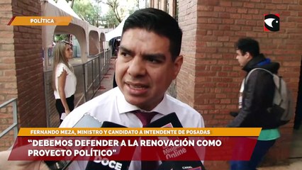 Apertura de sesiones ordinarias en Misiones | Fernando Meza resaltó la importancia de seguir defendiendo a la Renovación como proyecto político misionero