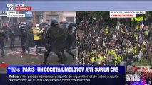 Manifestation du 1er-Mai: un policier blessé après un jet de cocktail Molotov à Paris