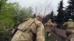 Trench-digging Ukrainian troops targeted by Russian strikes