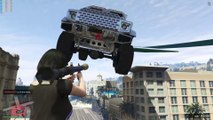 Grand Theft Auto 5 /Gta 5 Online Gameplay Rocket Launcher VS Insurgent Cars Funnymoment