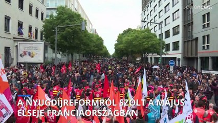 Tízezrek tüntetnek a francia nagyvárosokban a nyugdíjreform ellen